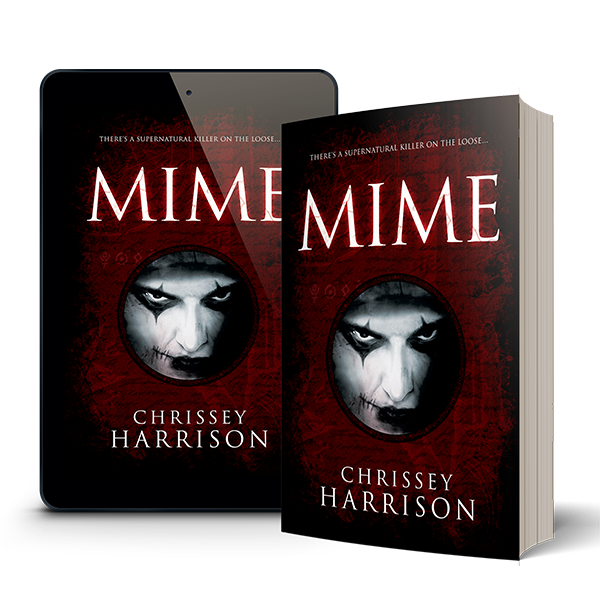 Mockup image of the book Mime - paperback and tablet